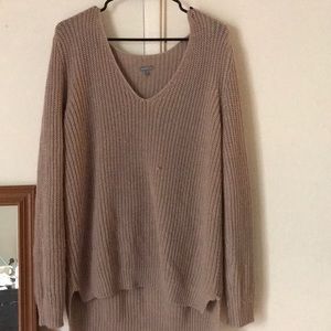Charlotte Russe taupe knitted sweater